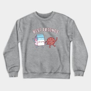 Cute Milk And Cookie, Best Friends Crewneck Sweatshirt